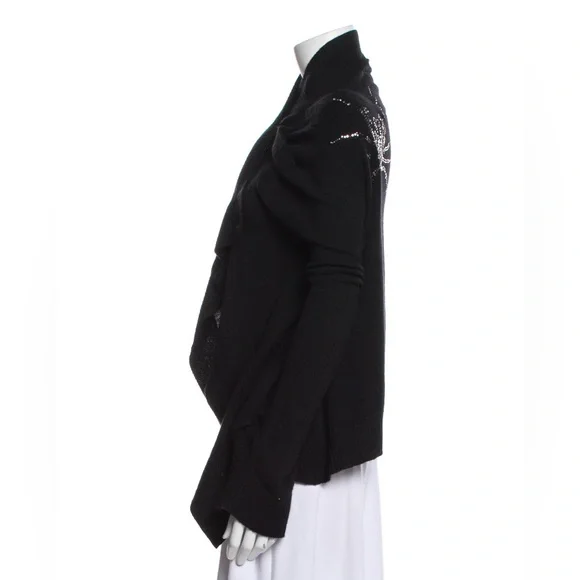 ♣️ THOMAD WYLDE CASHMERE SPIDER BEADED SWEATER ♠️ - Picture 3 of 3